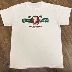 Mother Murphys 75 Years 1946 2021 Commemorative T Shirt White Graphic Tee